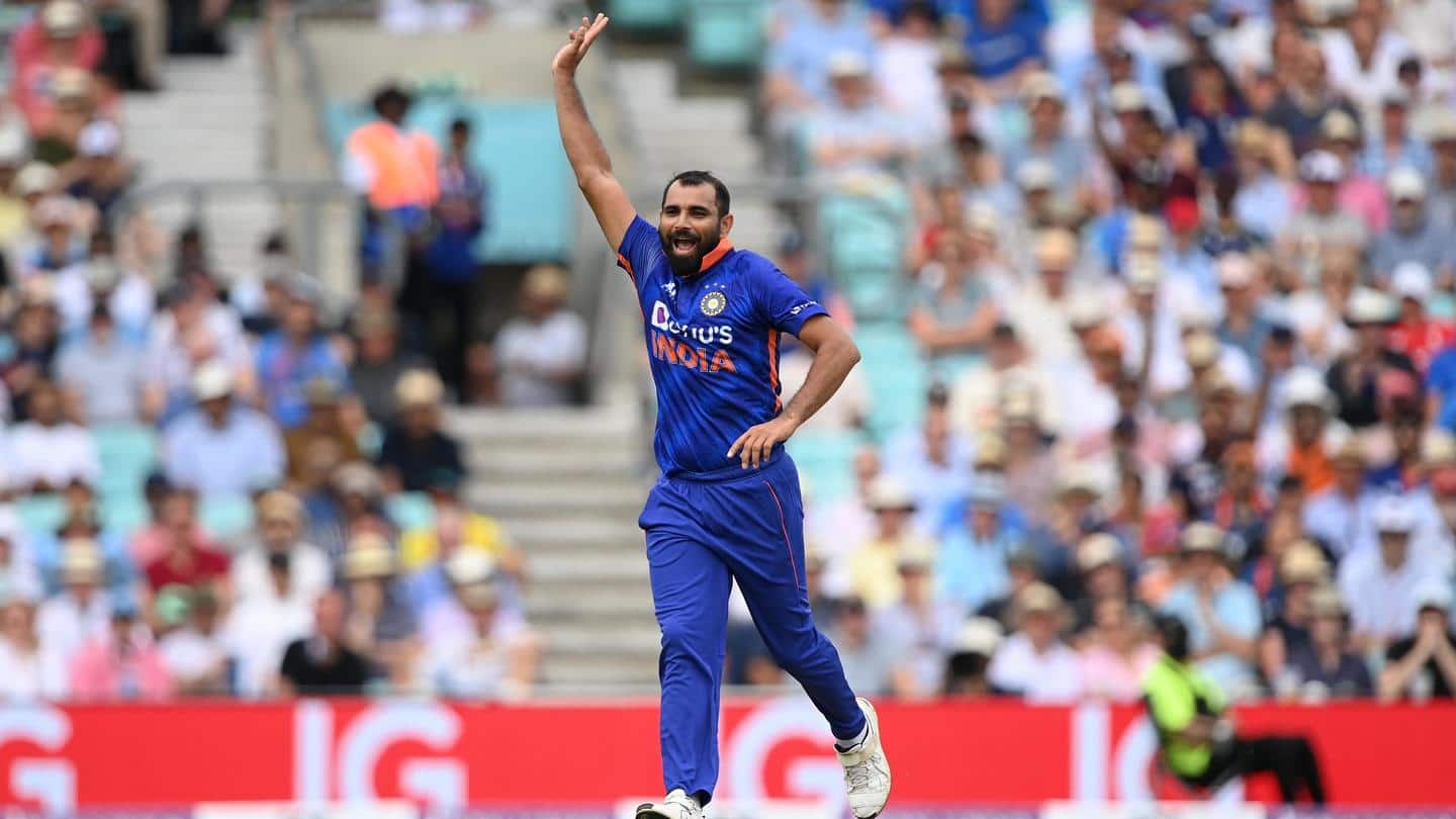 Mohammed Shami becomes fastest Indian to reach 150 ODI wickets