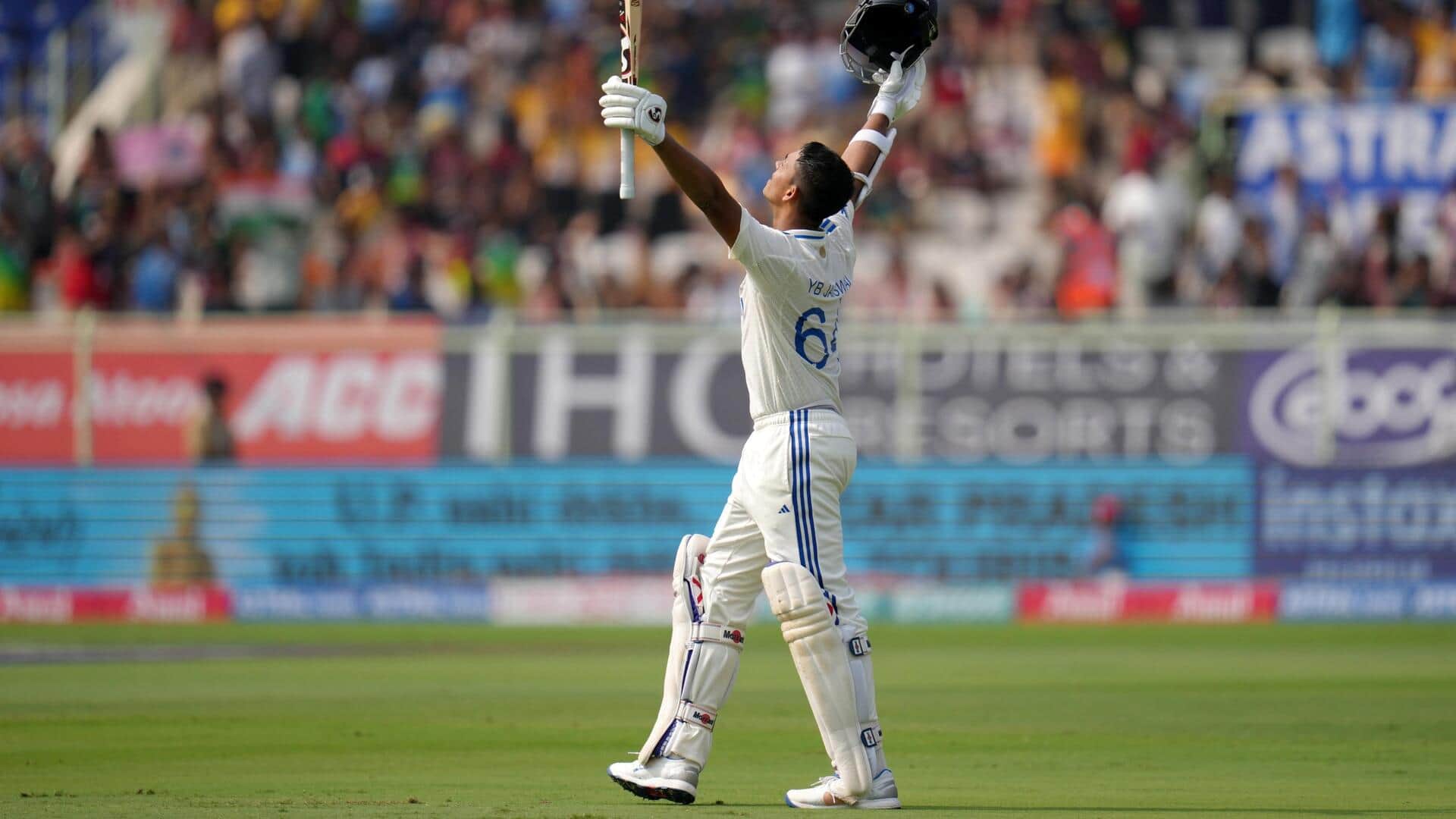 2nd Test: Yashasvi Jaiswal's double-ton powers India to 396