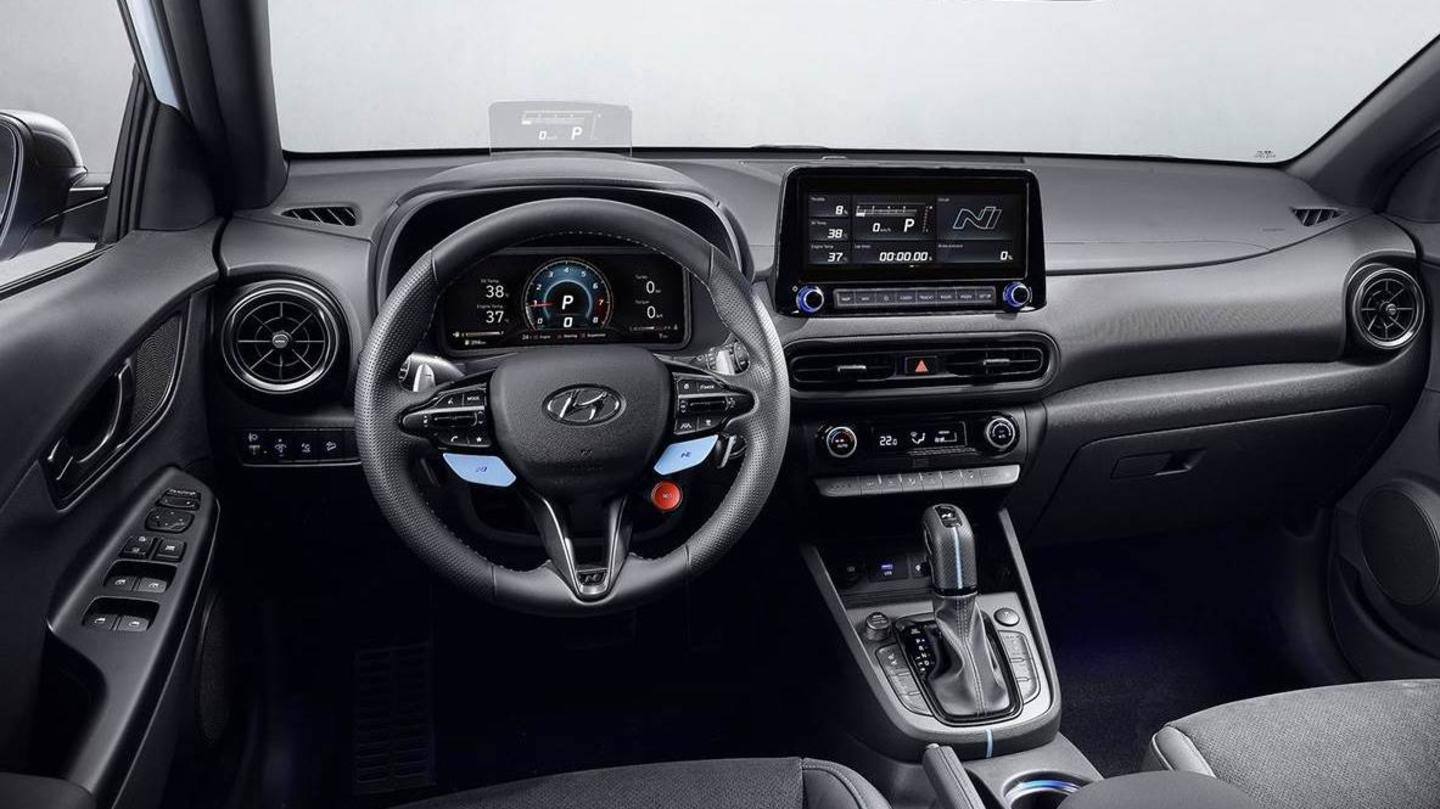 The vehicle has a tech-loaded cabin The vehicle has a tech-loaded cabin