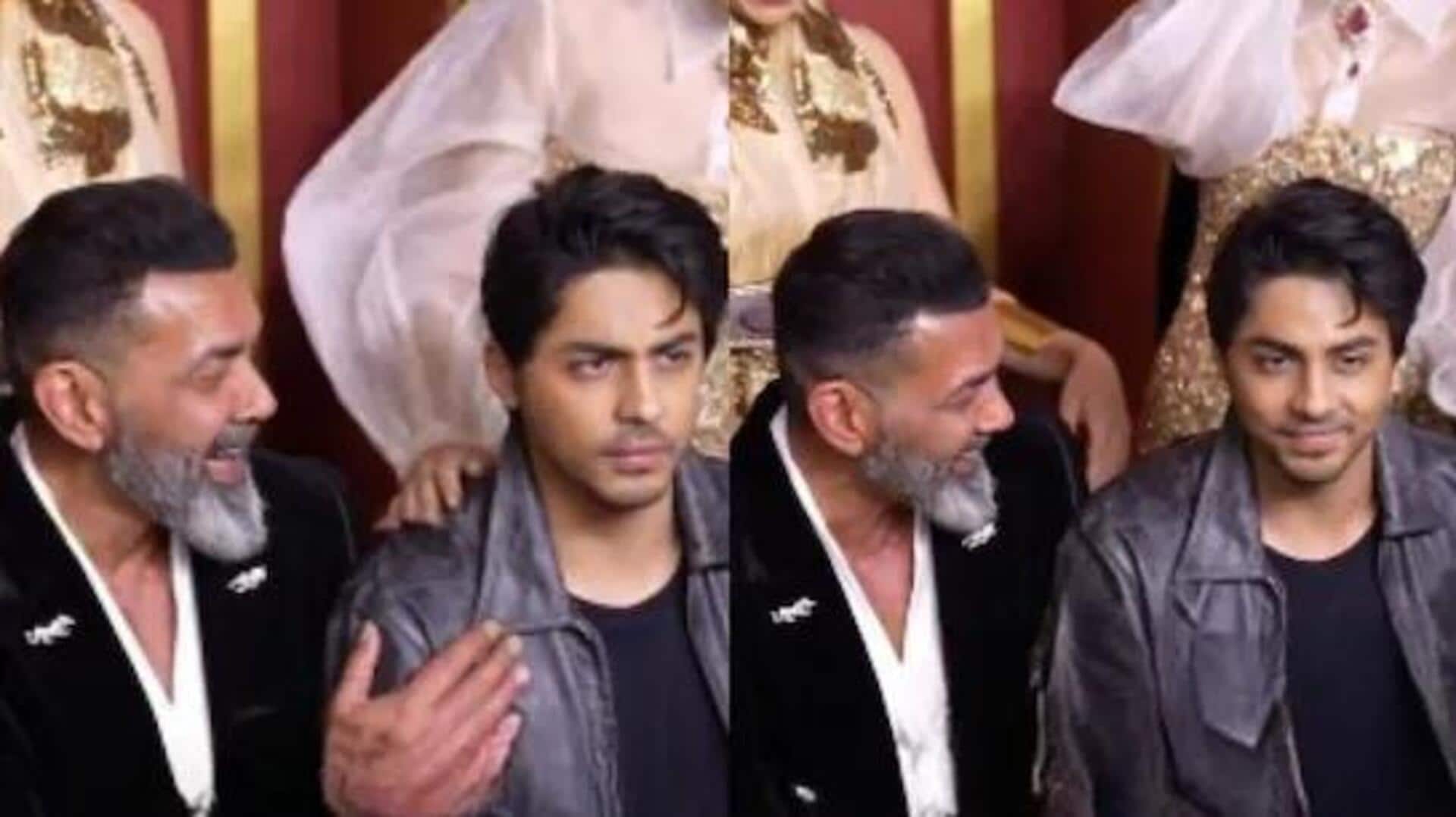 Bobby Deol praises Aryan Khan's perseverance: 'He's very talented'