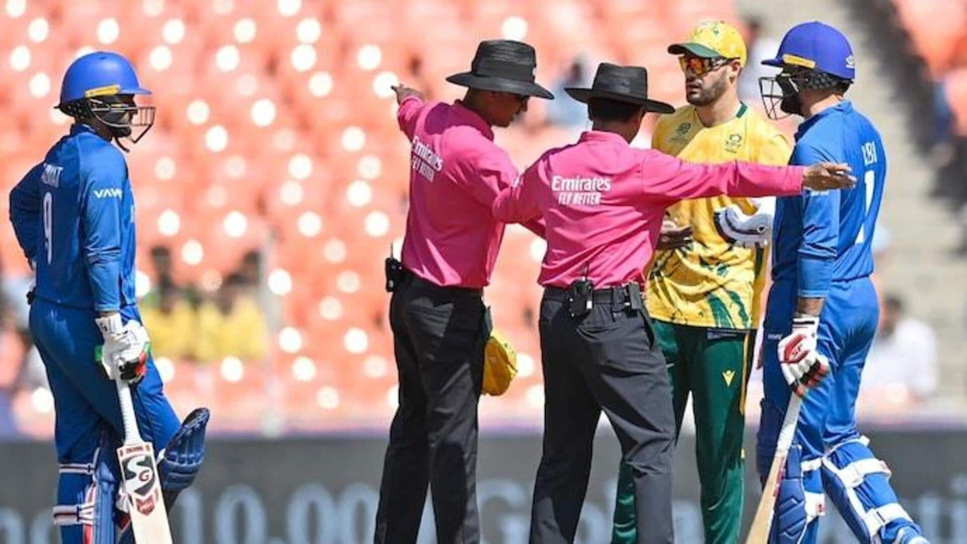 T20 World Cup: Mohammad Nabi fined for disobeying umpire's decision
