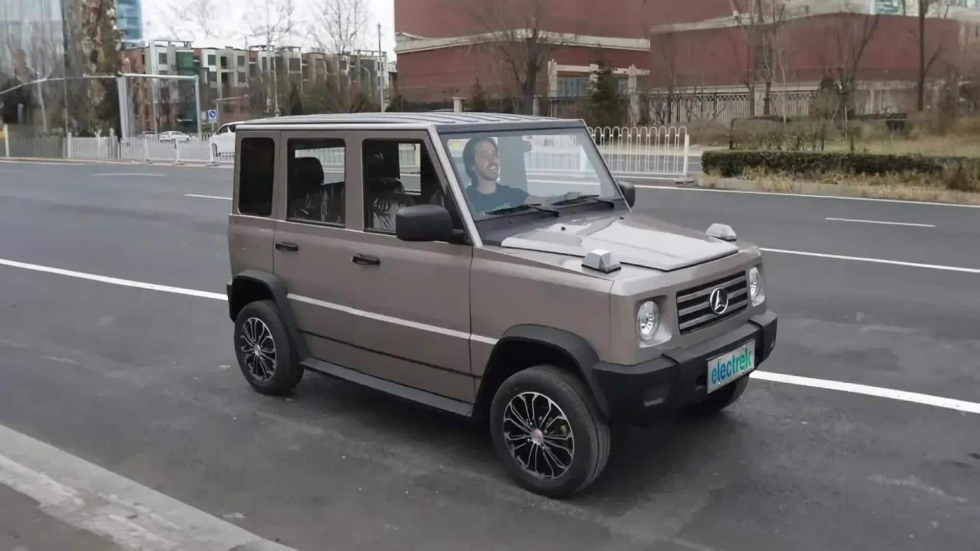 Meet China's G-Class clone, a compact EV with larger-than-life attitude