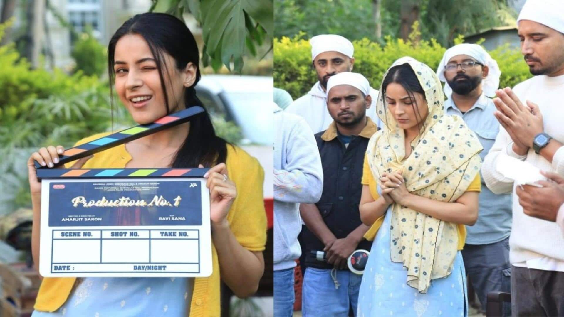 Shehnaaz Gill begins shooting for new Punjabi film; shares pictures