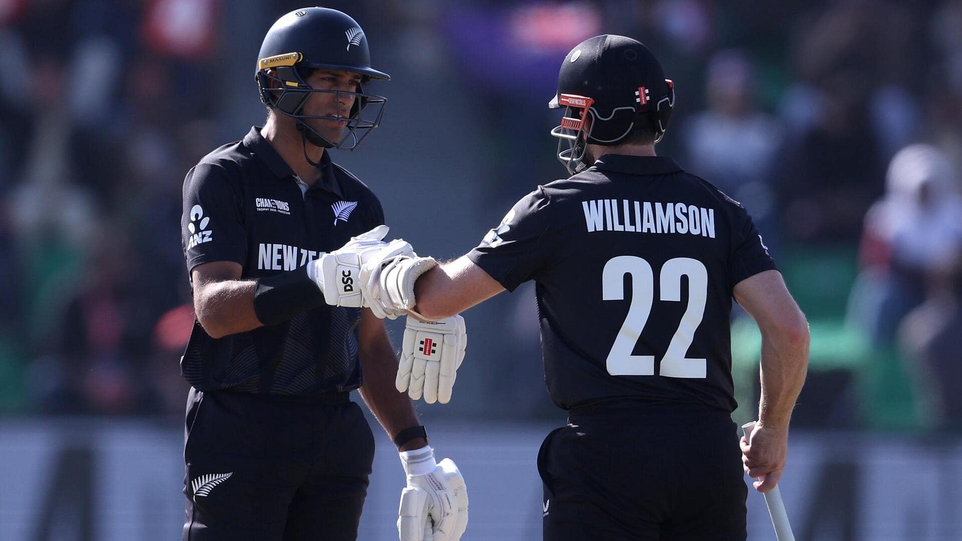 Ravindra, Williamson record highest partnership for NZ in Champions Trophy