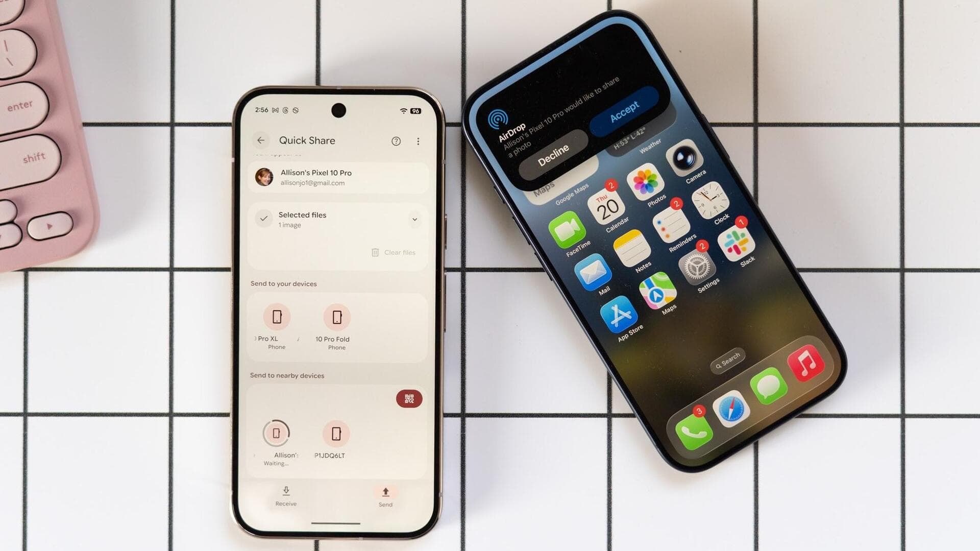 Pixel 9 joins Pixel 10 with iPhone-compatible file sharing