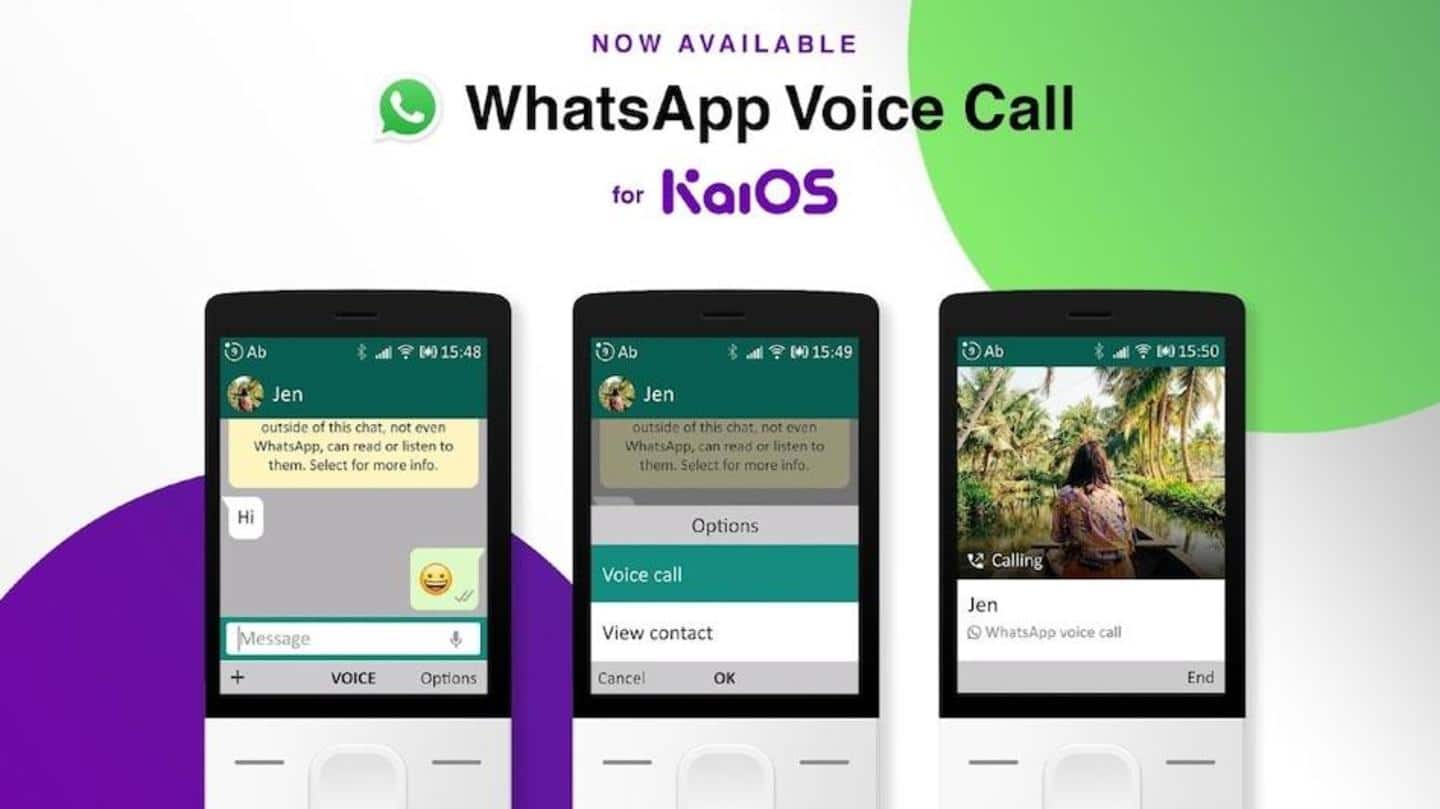 WhatsApp voice calling comes to JioPhone, other KaiOS-based feature phones