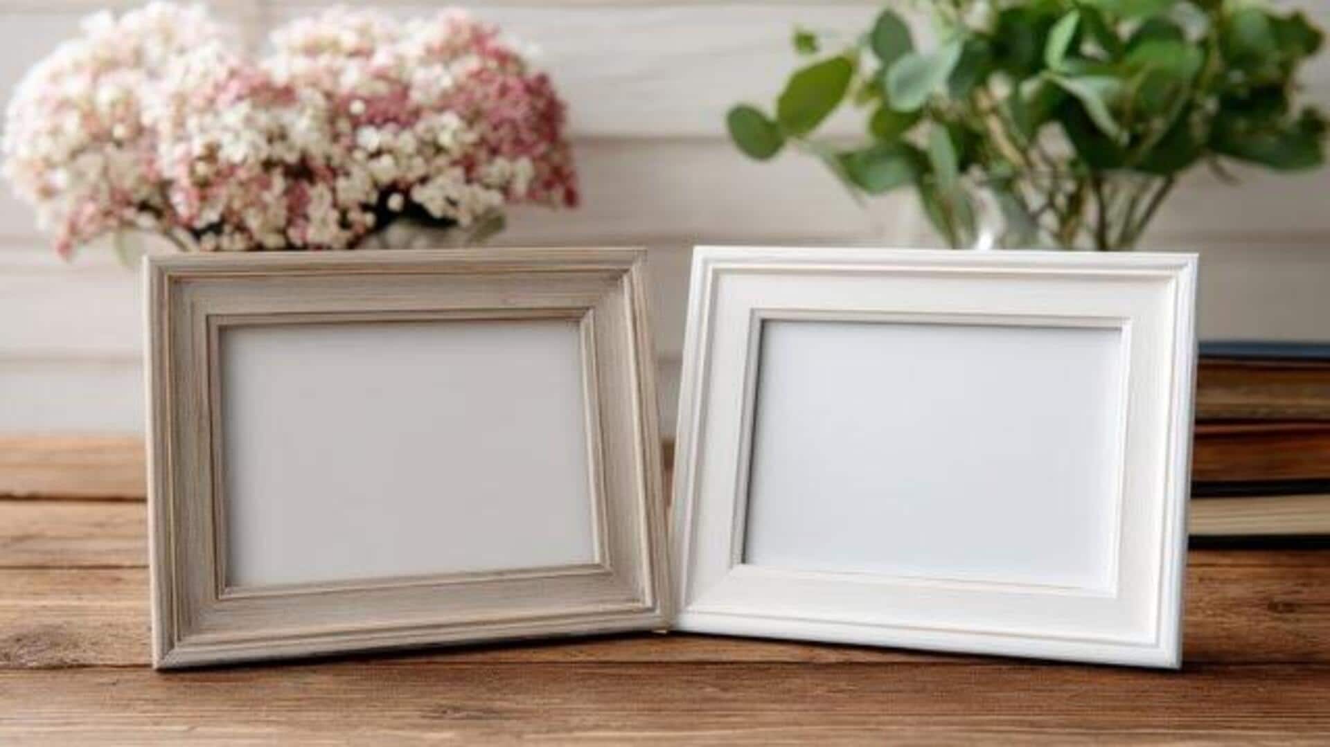 For beautiful handcrafted photo frames, try this DIY