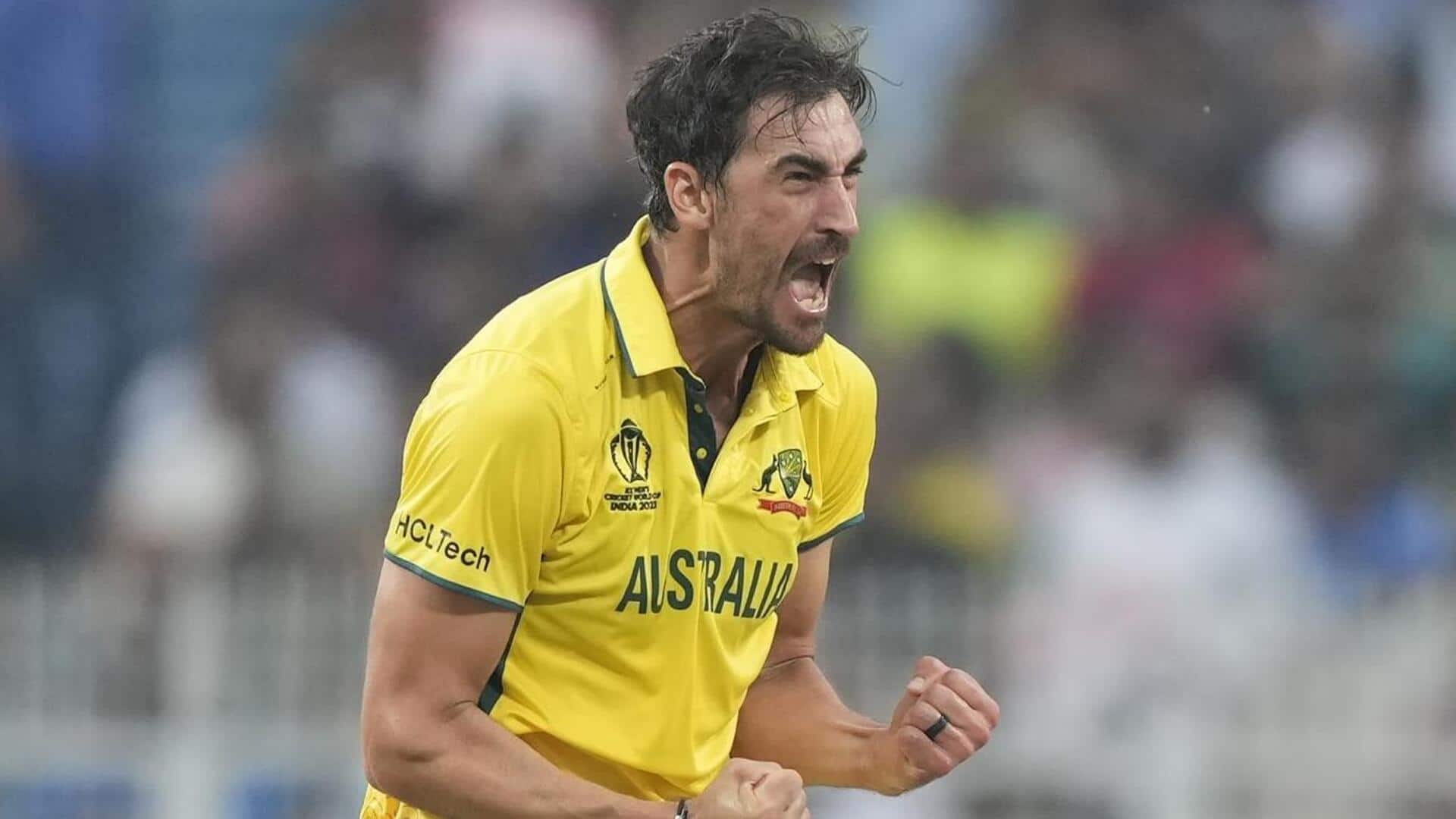 Mitchell Starc joins a unique club in ODI World Cups