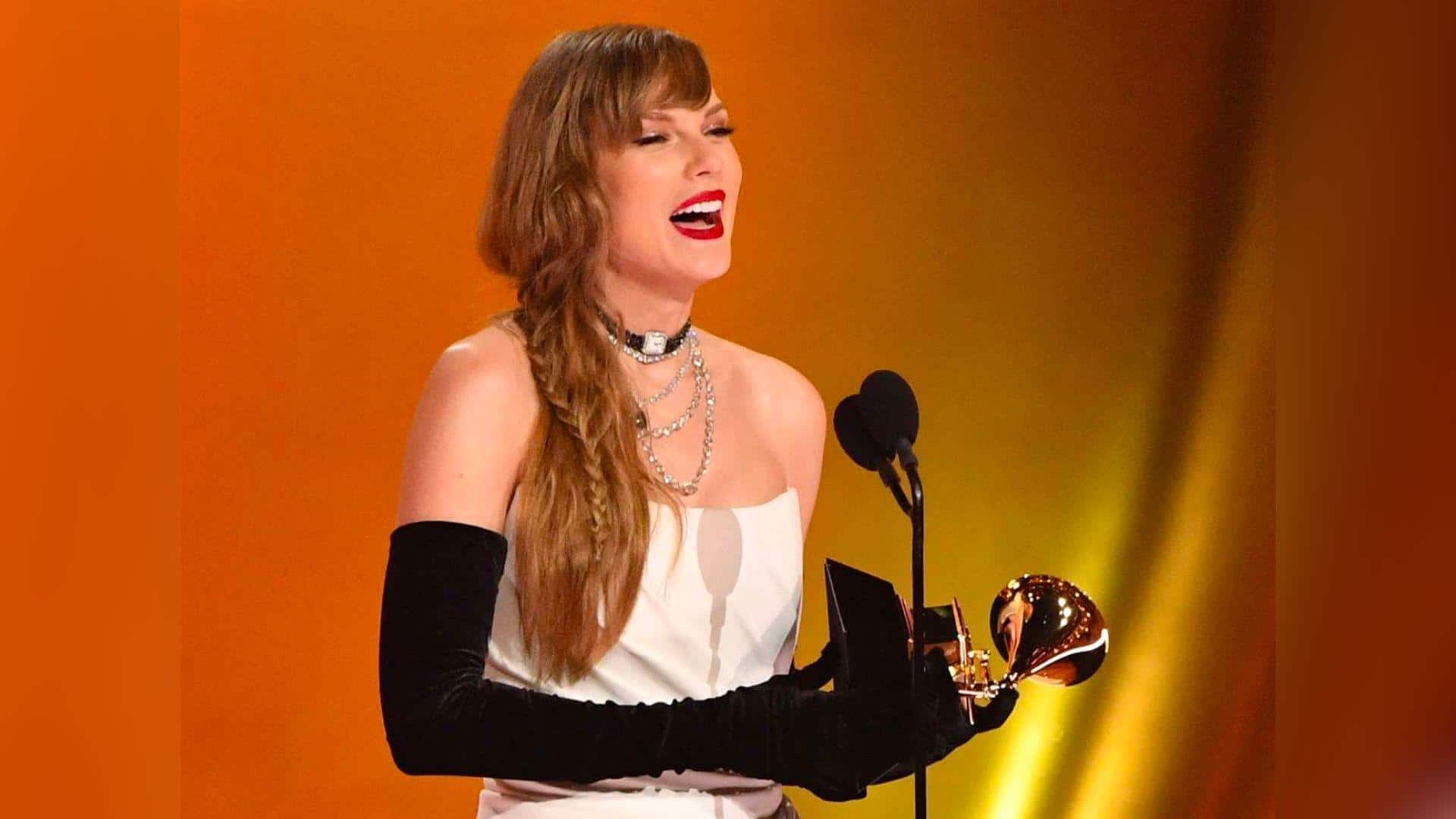 Here's what Taylor Swift did after her historic Grammys win