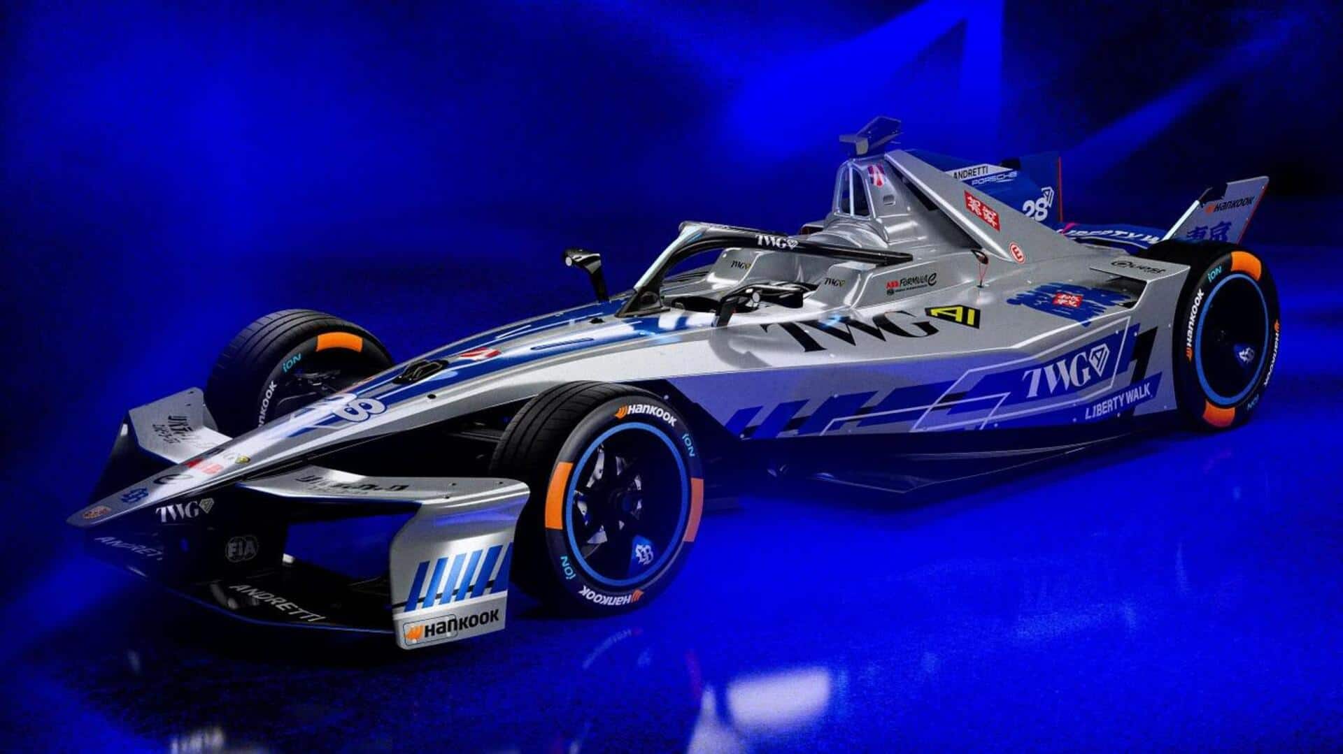Andretti's Formula E race cars arrive with a nostalgic touch