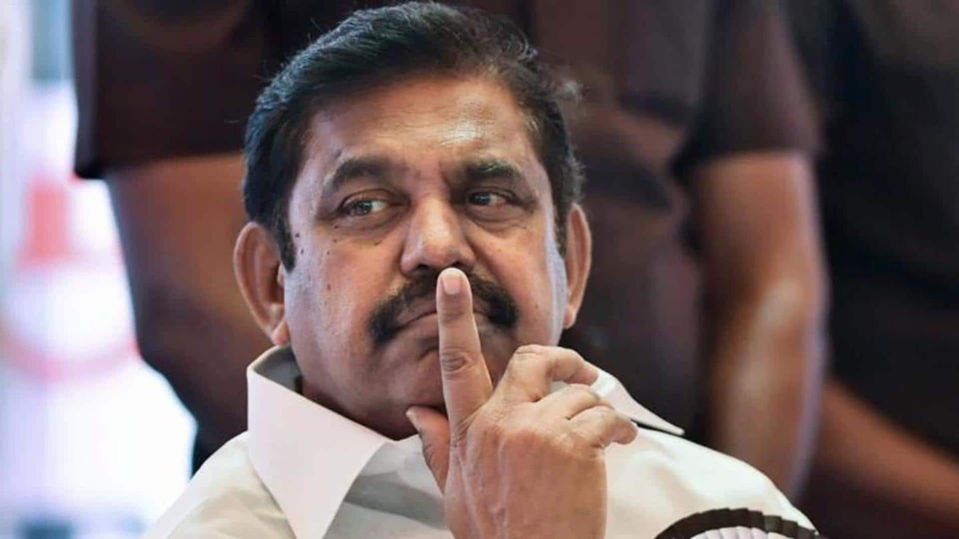 Tamil Nadu: Palaniswami seeks action against DMK government, backs governor