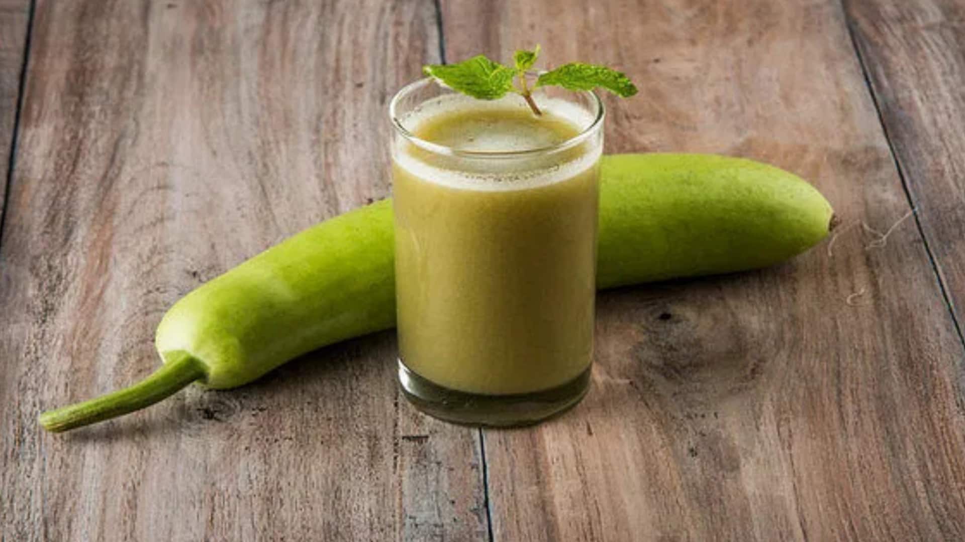 Bottle gourd and fresh mint leaves? Now, that's interesting!
