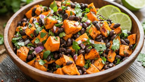 How to make delicious dishes with sweet potatoes-black beans combo