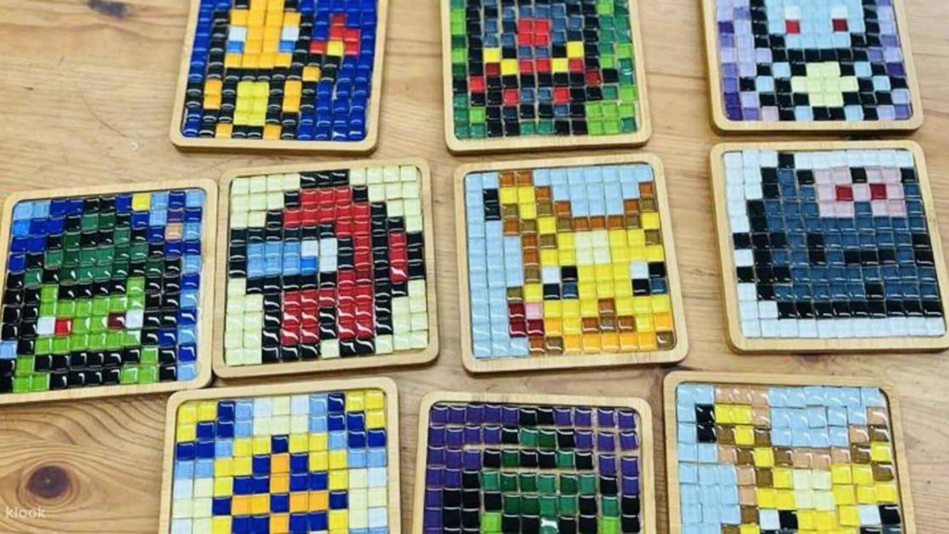 DIY: How to make stunning mosaic coasters 