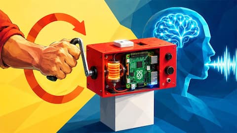 Meet CrankGPT, AI that's offline and works on human power