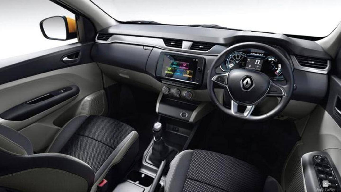 The vehicle has seven seats and an 8.0-inch infotainment system The vehicle has seven seats and an 8.0-inch infotainment system