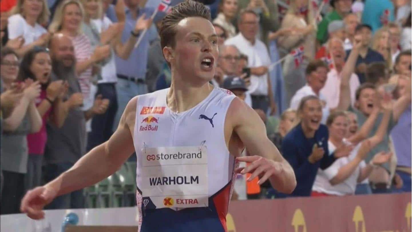 The previous record was set four years before Warholm's birth The previous record was set four years before Warholm's birth