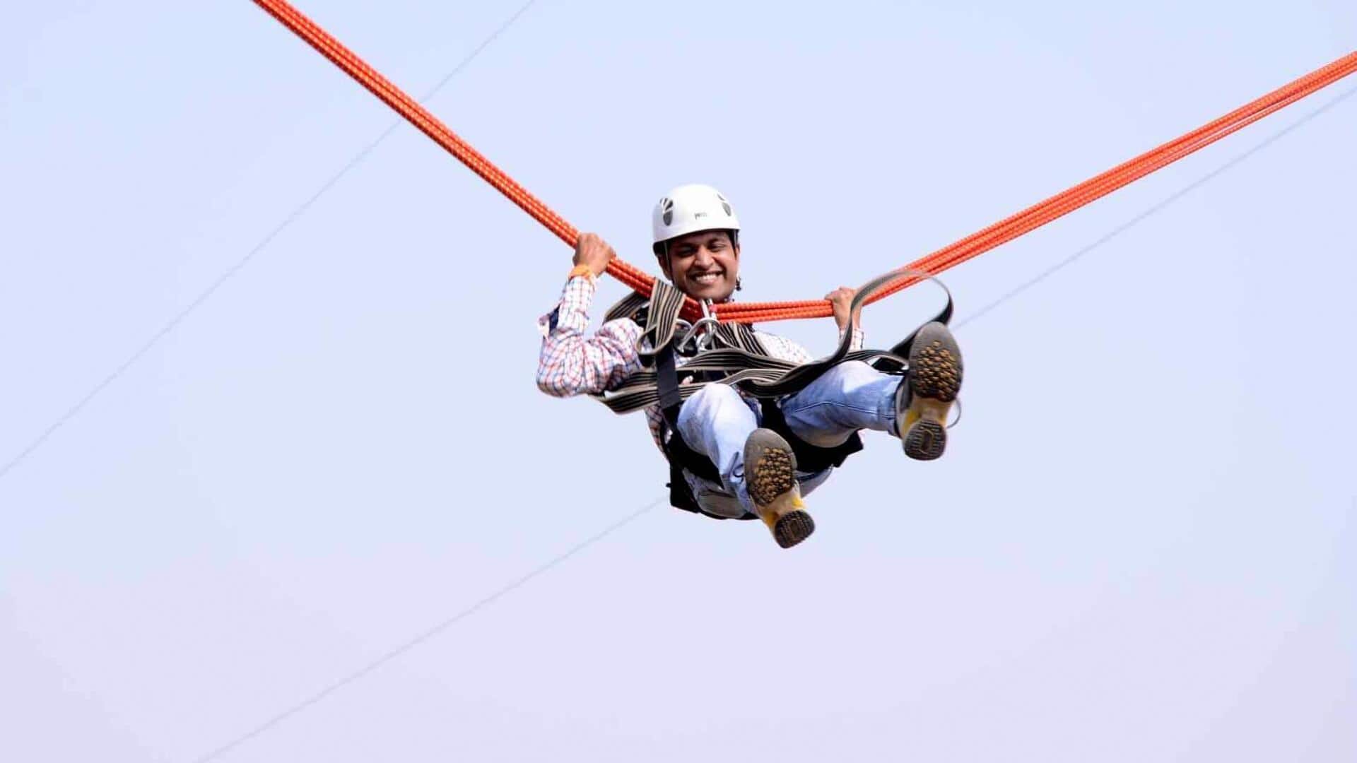 Bungee slingshot: A must-try aerial adventure