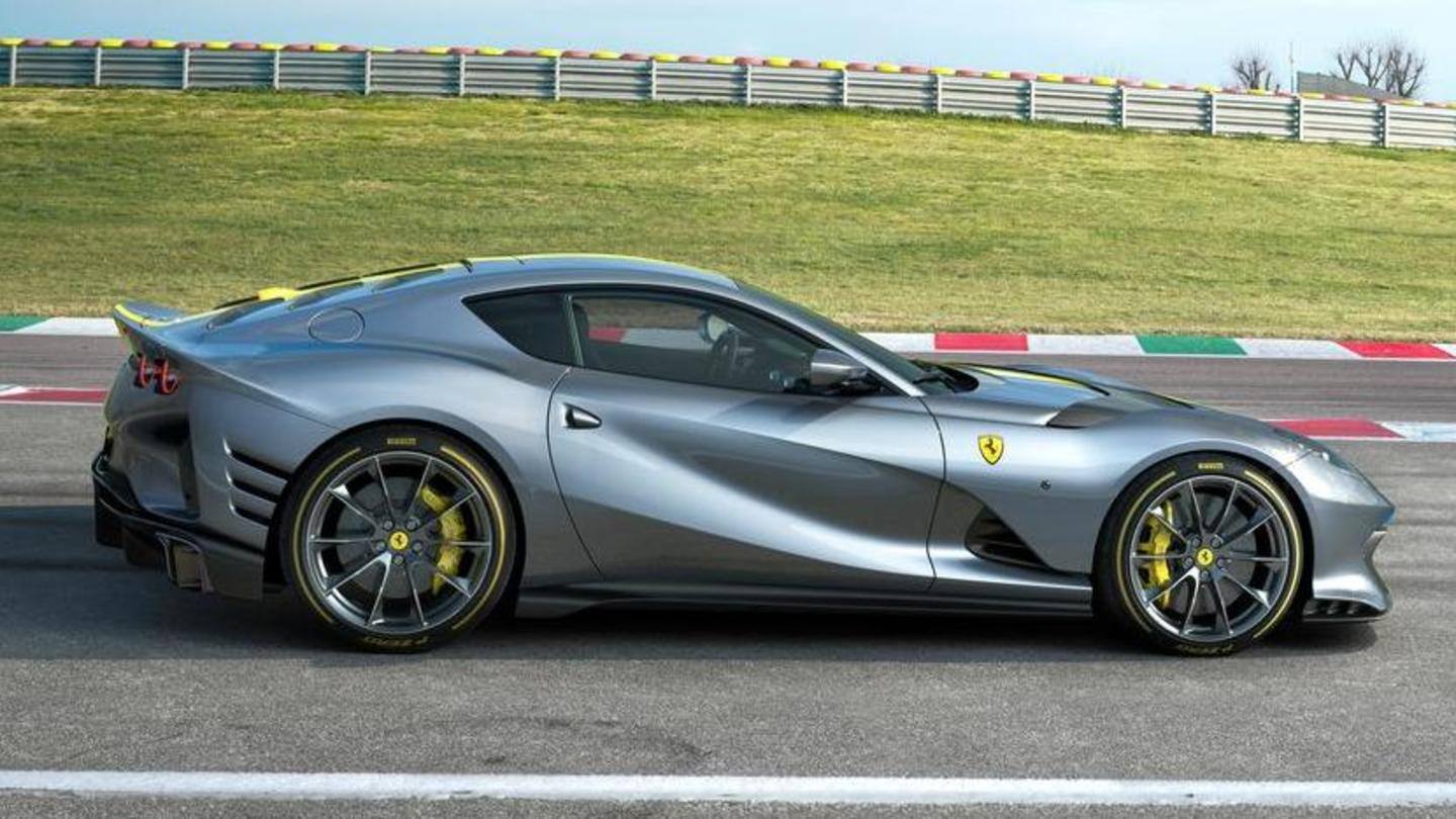The car sports an aluminium panel on the rear The car sports an aluminium panel on the rear