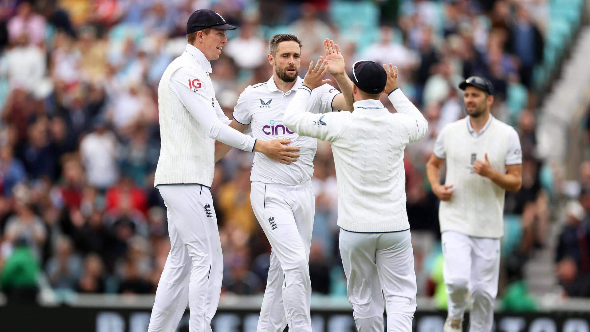 Chris Woakes and Shoaib Bashir claim three-fers versus Sri Lanka