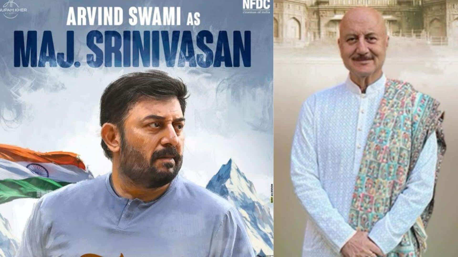 Arvind Swami's 'Major Srinivasan' unveiled in Anupam's 'Tanvi The Great' Arvind Swami's 'Major Srinivasan' unveiled in Anupam's 'Tanvi The Great'