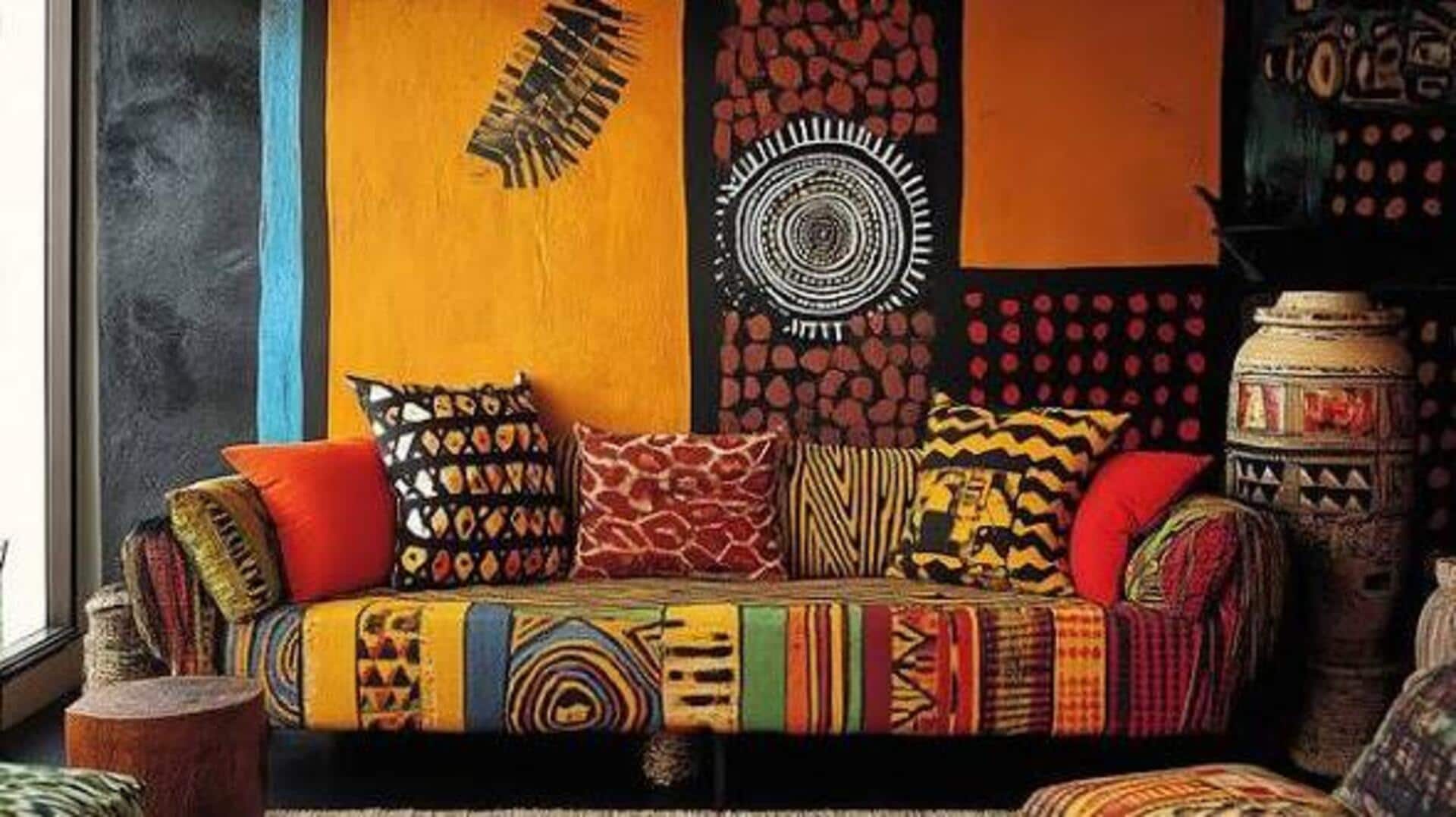 Brighten your interiors with colorful African textiles 