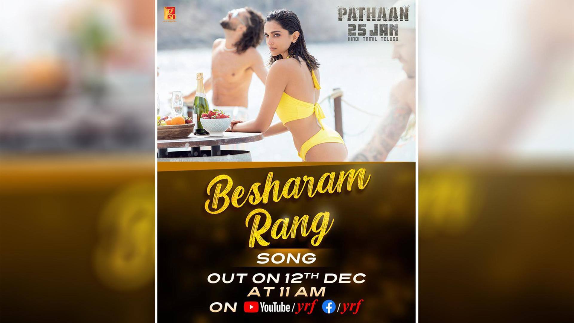 'Besharam Rang': Countdown for SRK-Deepika starrer 'Pathaan's first-ever song begins!