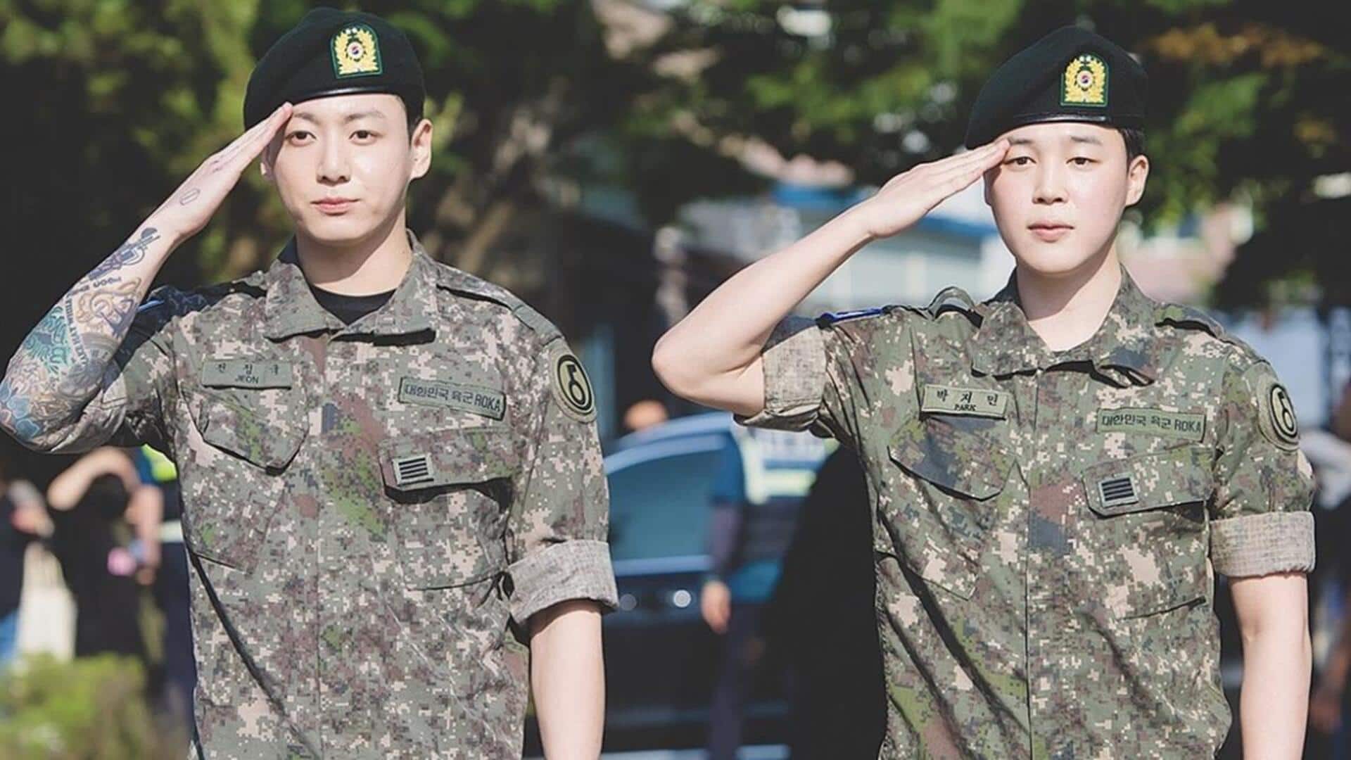 BTS's Jimin, Jungkook discharged from military; duo gets camera shy BTS's Jimin, Jungkook discharged from military; duo gets camera shy