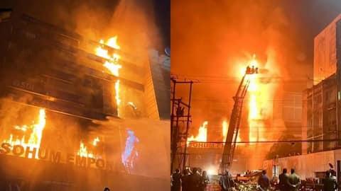 Massive fire at Guwahati commercial complex still burning after 33hrs