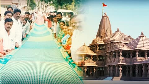 Ram Mandir: Man uses savings; designs 196-foot saree for idol