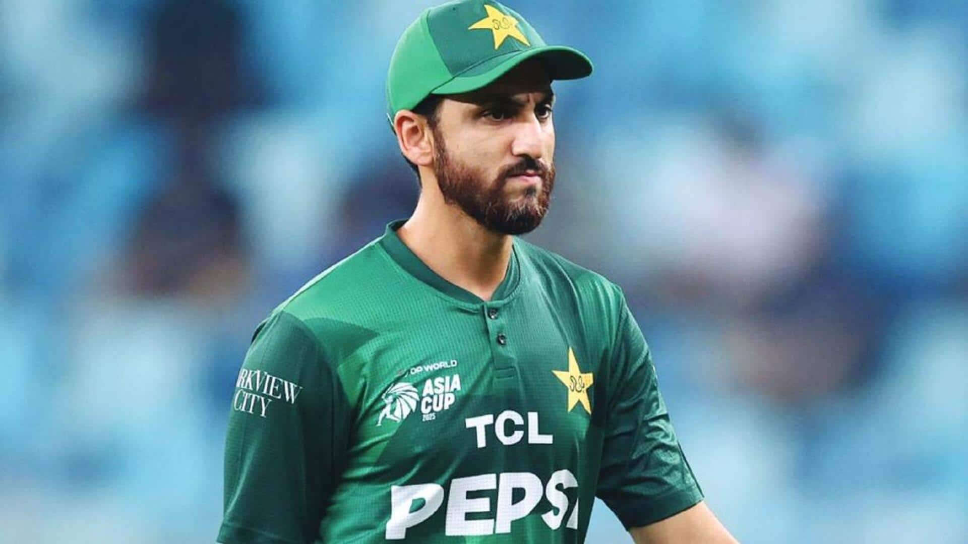 Salman Ali Agha reprimanded for equipment abuse in 2nd ODI