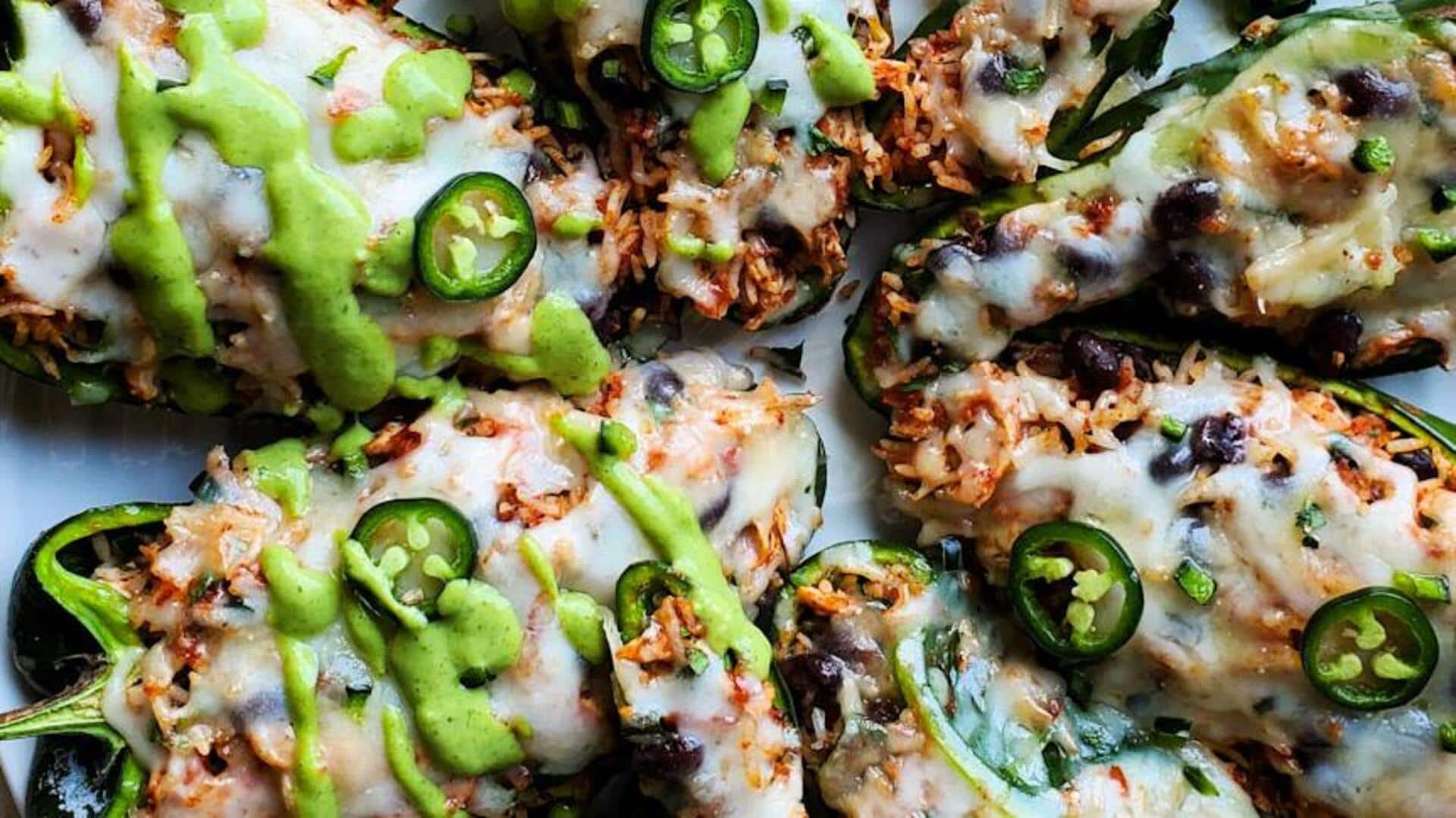 Check out this Mexican stuffed poblano peppers recipe