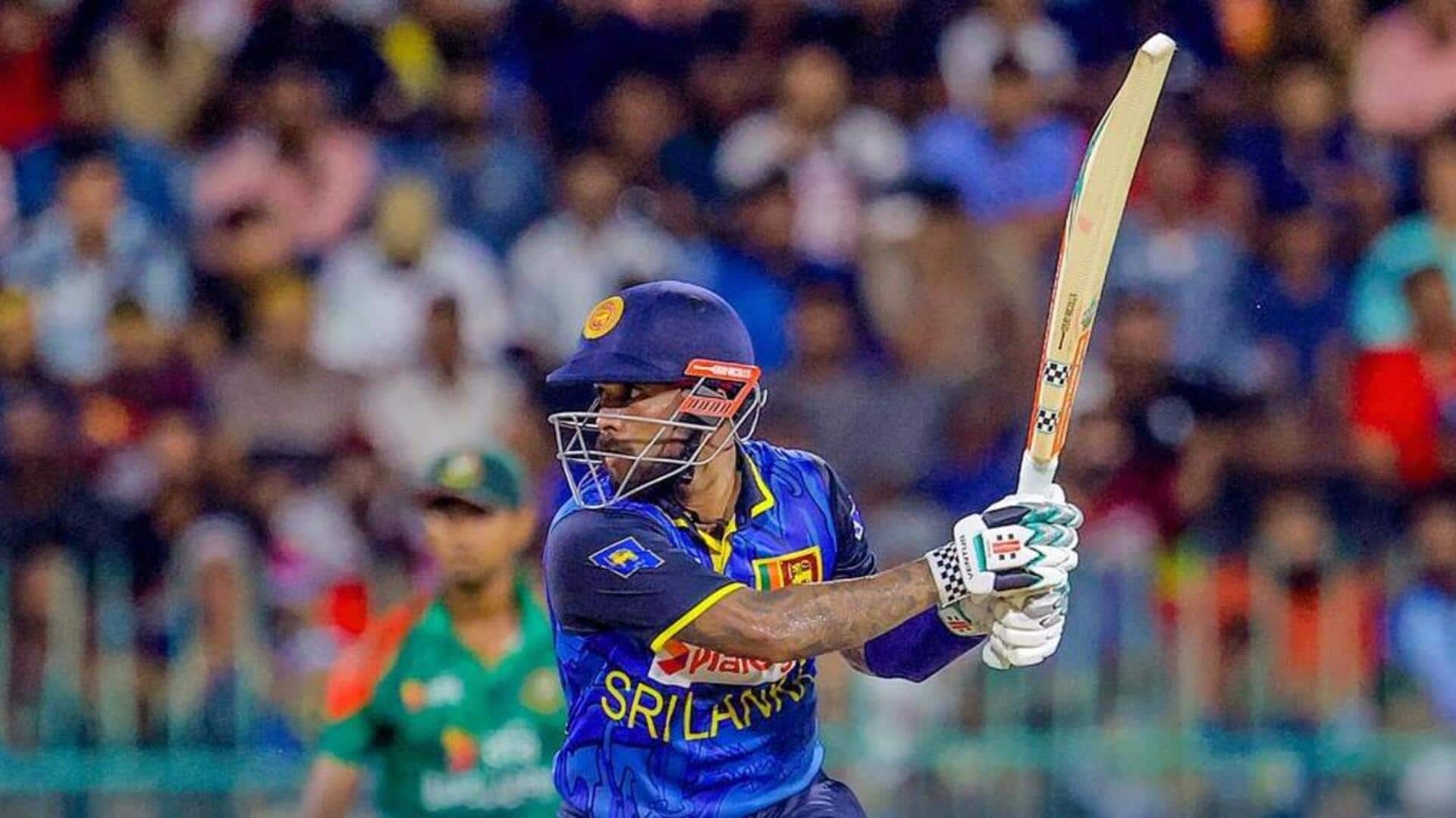 Sri Lanka's Janith Liyanage slams his 5th ODI fifty: Stats Sri Lanka's Janith Liyanage slams his 5th ODI fifty: Stats