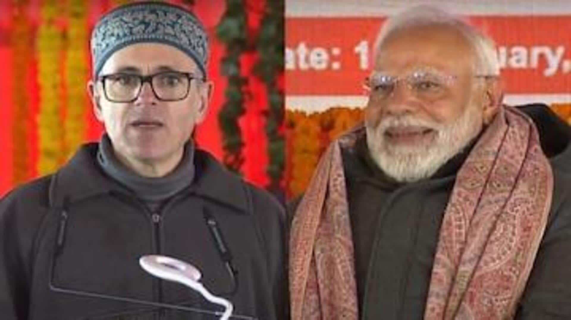 'Credit goes to you': Omar Abdullah praises PM Modi 