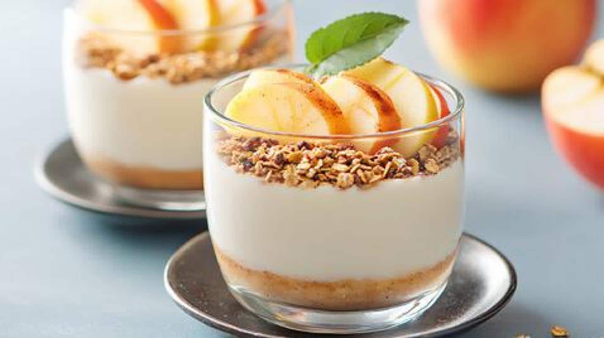 Quick breakfasts: Cinnamon apple nut yogurt parfait 