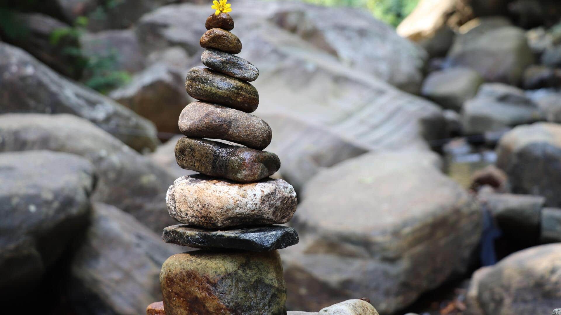 Stone balancing: The art of finding balance