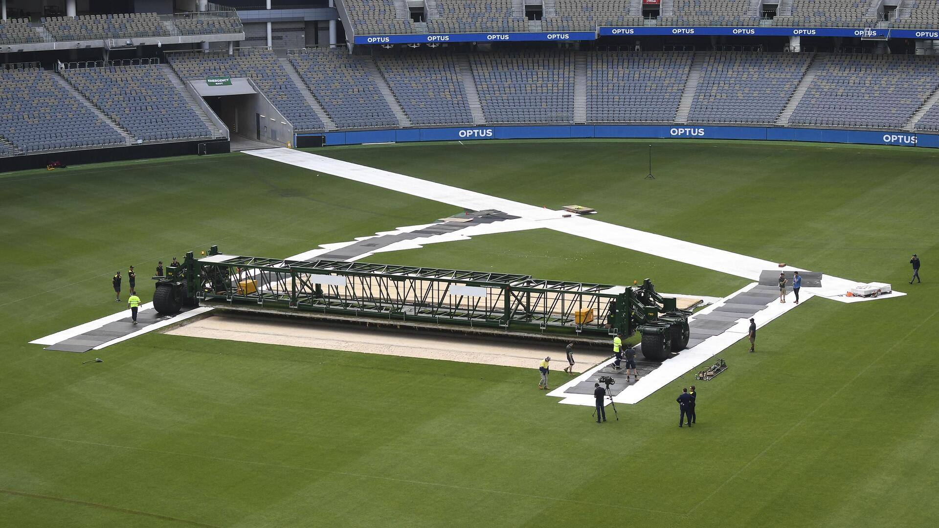 Perth Stadium installs 'drop-in wicket' for India-Australia Test