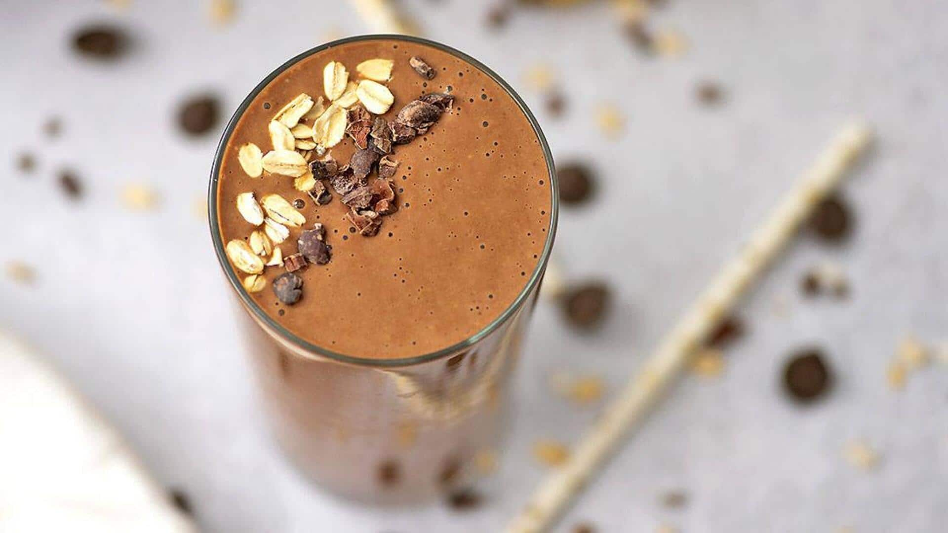 Boost your mood with chocolate oat milk smoothies