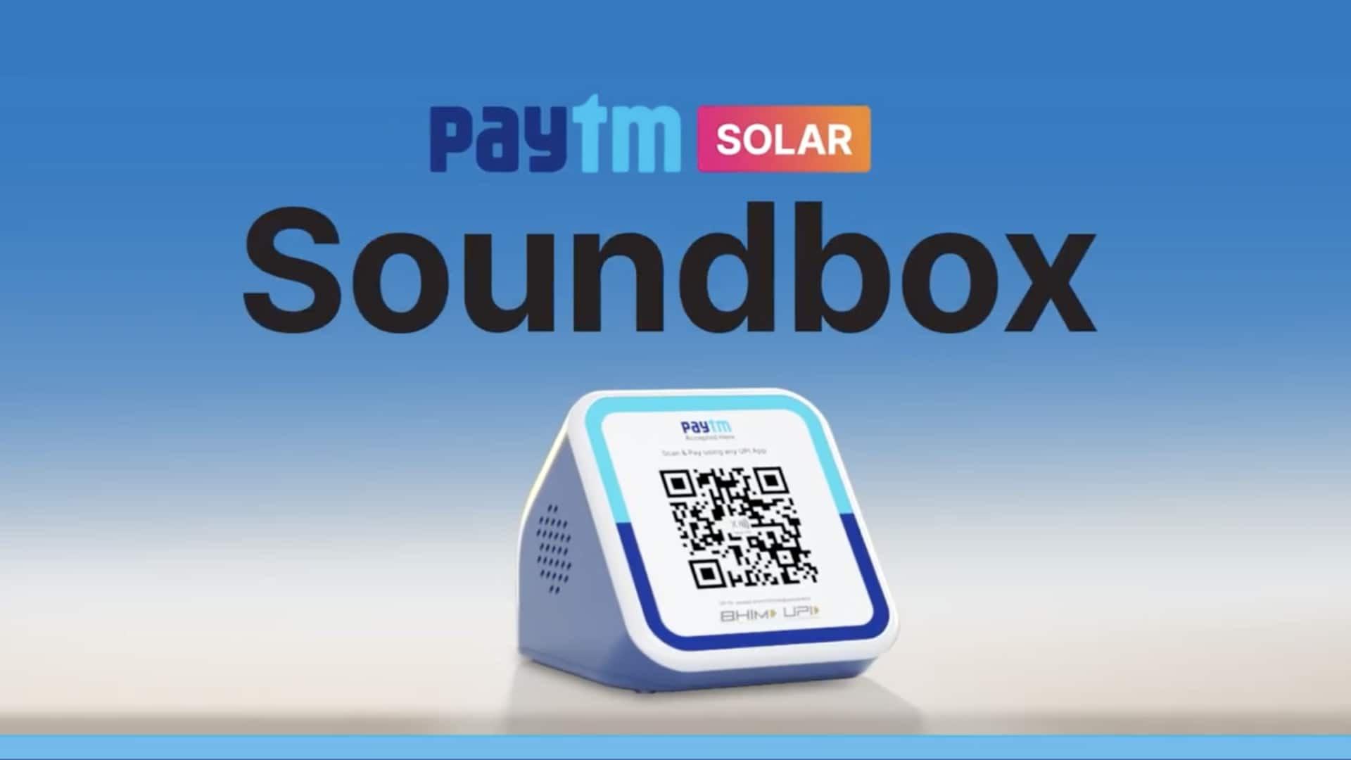 Paytm's new UPI soundbox uses sunlight for charging