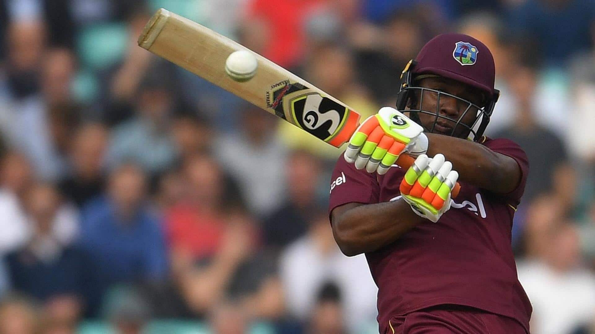 Evin Lewis completes 6,500 runs in T20s: Key stats Evin Lewis completes 6,500 runs in T20s: Key stats