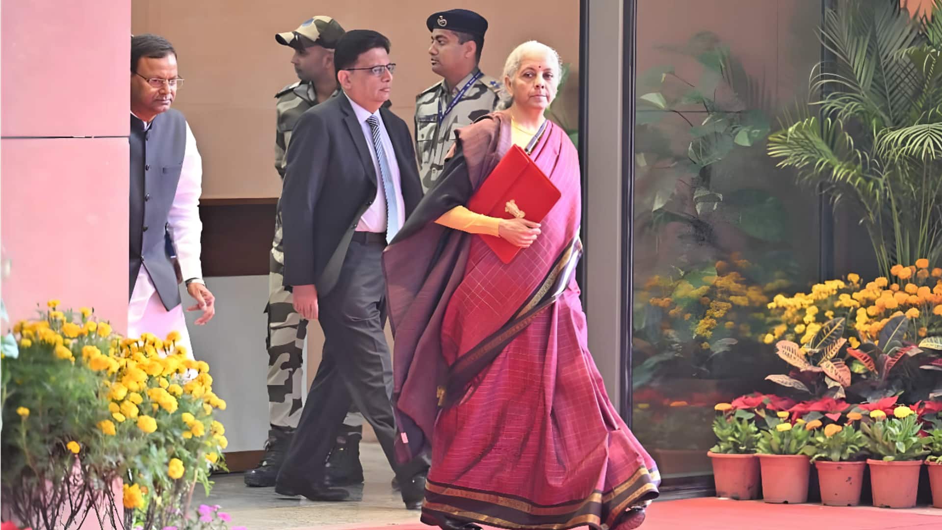 Budget 2026: Nirmala Sitharaman's Kanjeevaram silk saree choice
