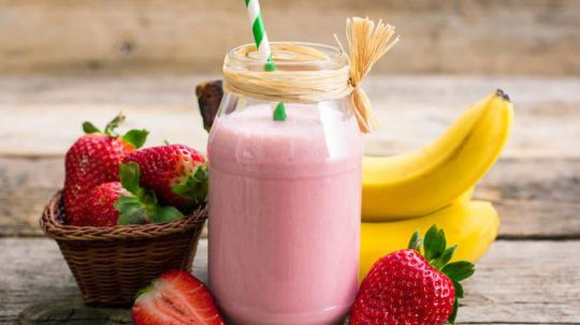 This banana smoothie is perfect for busy mornings 