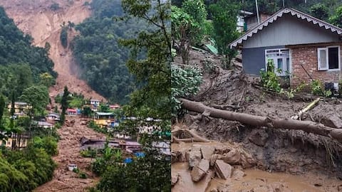 Video: Continuous rainfall triggers massive landslide in Sikkim