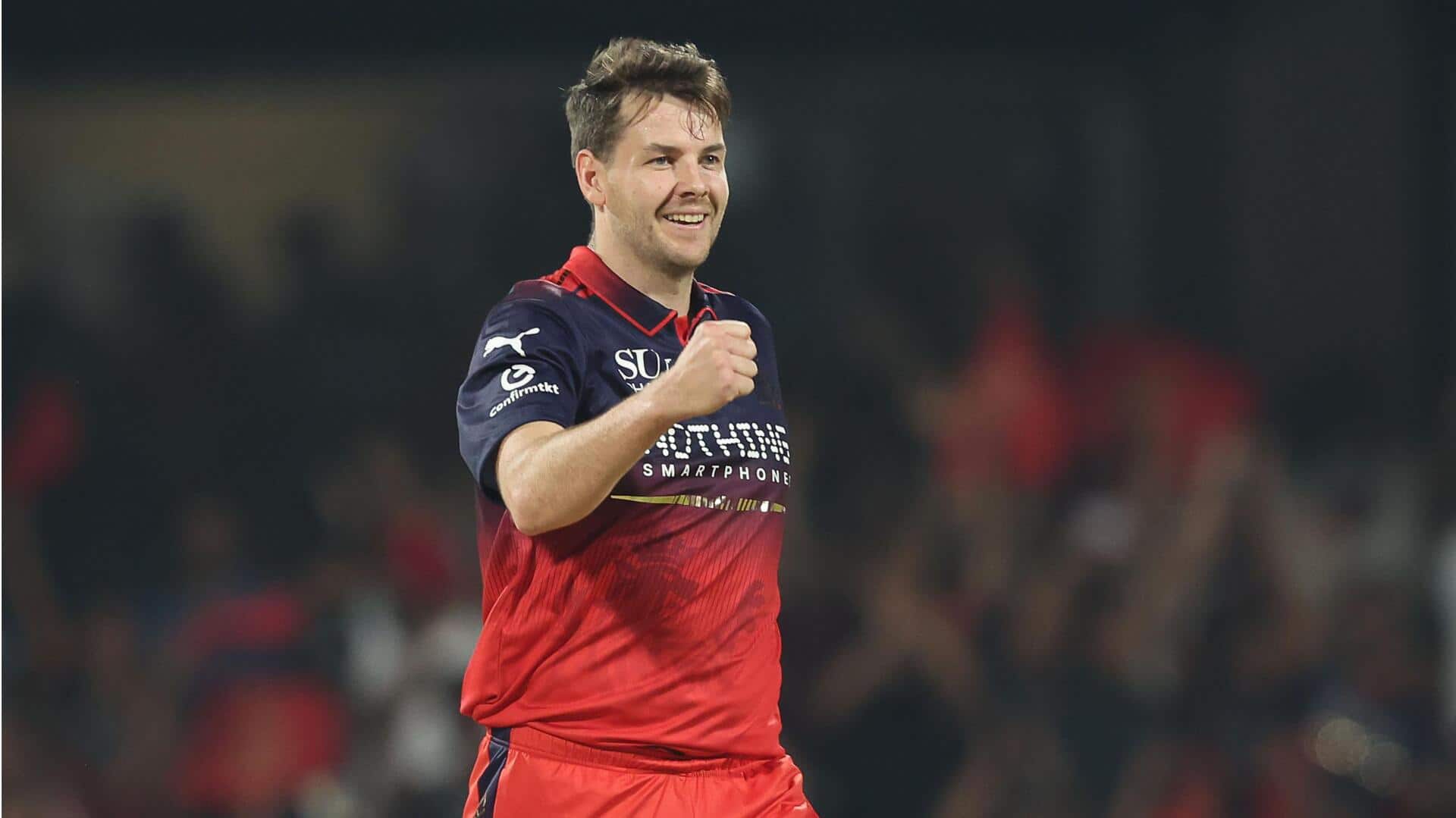 Jacob Duffy claims 3/22 versus SRH in IPL 2026 opener