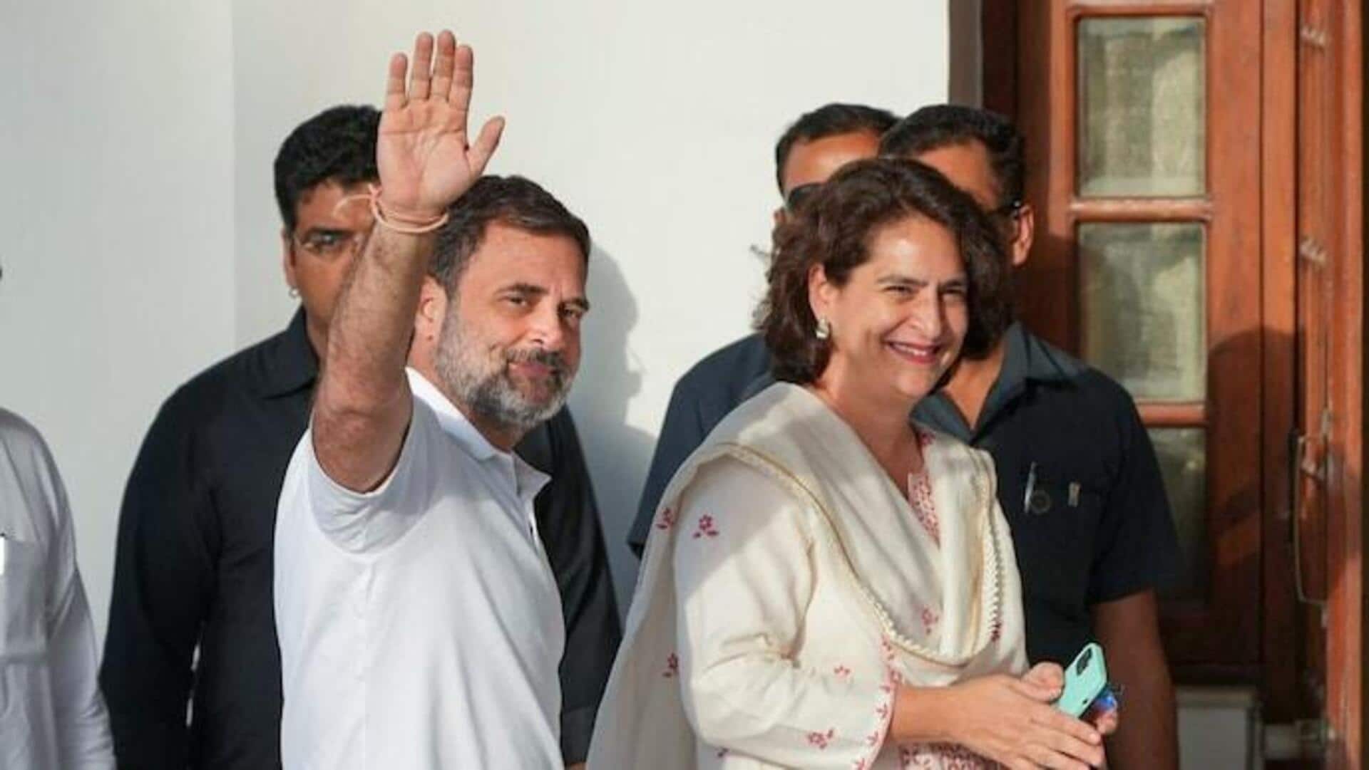 Fresh FIR against Rahul Gandhi, Priyanka for 'assaulting' cops