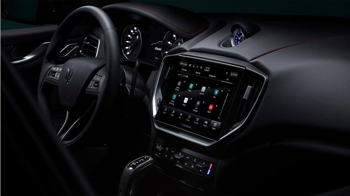 The cabin gets 4-zone climate control and Maserati Intelligent Assistance The cabin gets 4-zone climate control and Maserati Intelligent Assistance