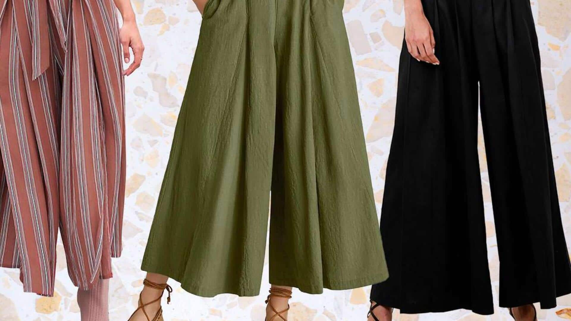 Elevate your work wardrobe with palazzo pants