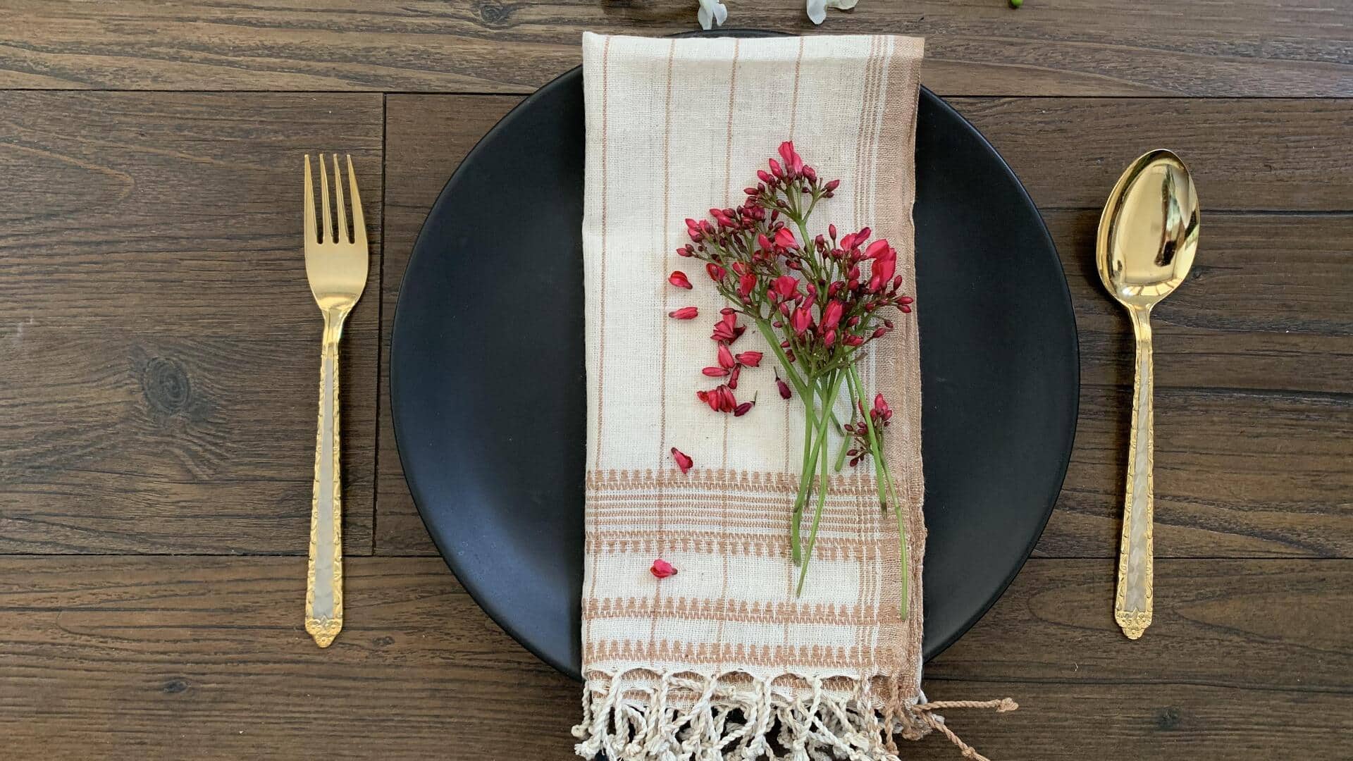 Elevate your dining decor with beadwork napkins 