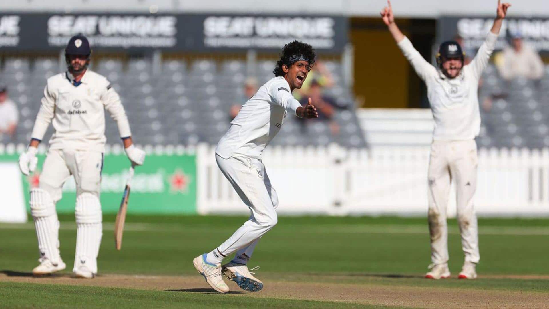 County Championship: Sai Kishore decimates Derbyshire with five-wicket haul 