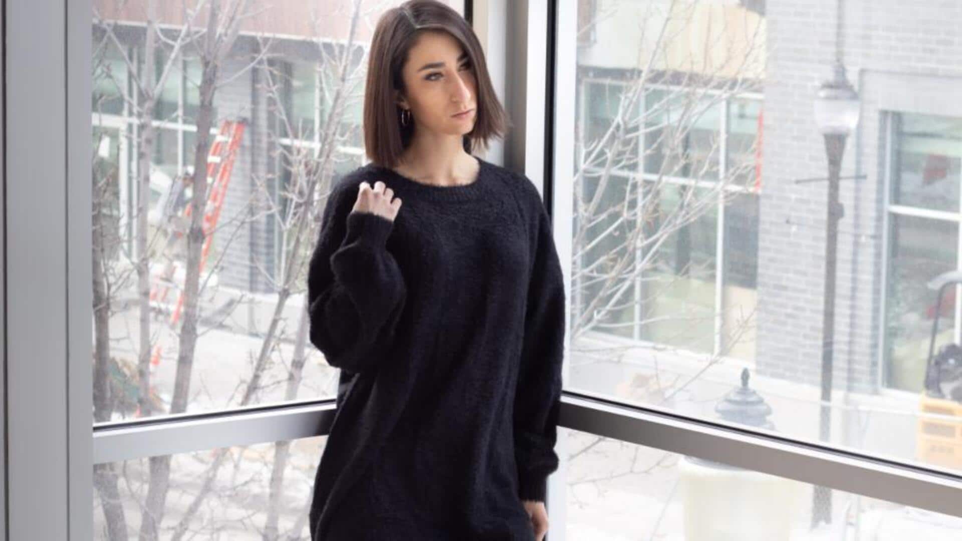 Winter chic: Trendy ways to wear a sweater dress